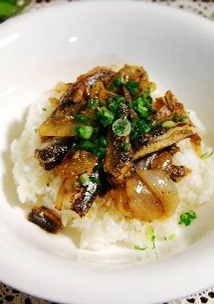 オイルサーディンでつくる簡単丼-レシピのメイン写真