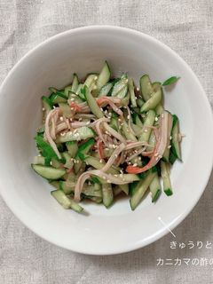 簡単 きゅうりとカニカマの酢の物-レシピのメイン写真