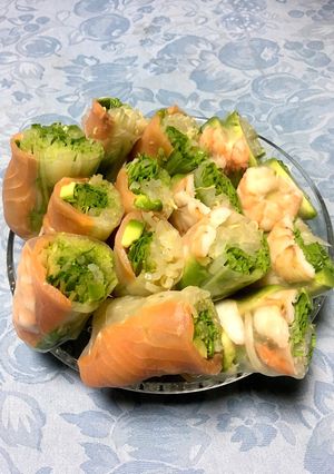 生春巻きと手作りスイートチリソース-レシピのメイン写真
