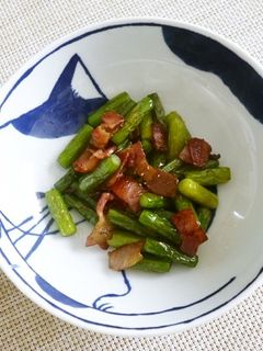にんにくの芽とベーコンのシンプル炒め-レシピのメイン写真