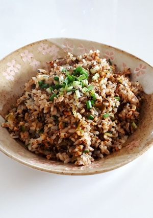 ひきわり納豆と高菜の炒飯-レシピのメイン写真