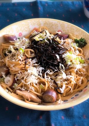 ワンパンでもちもち塩こんぶパスタ！-レシピのメイン写真