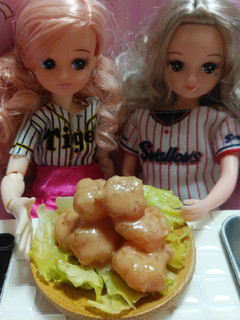 リカちゃん♡野球シリꕤヤクルトエビマヨ風-レシピのメイン写真