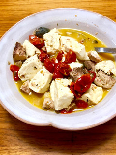 豆腐と鯖缶のレンジ蒸し-レシピのメイン写真