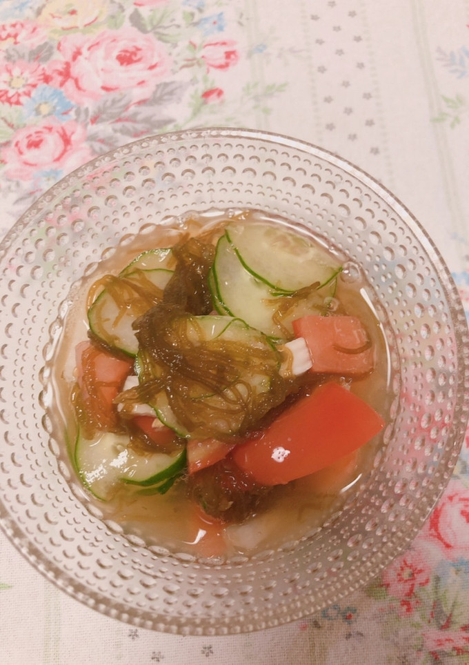 簡単！夏野菜のめんつゆ和え-レシピのメイン写真