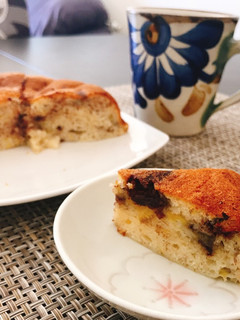 炊飯器で簡単!中力粉でチョコバナナケーキ-レシピのメイン写真