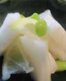 さし酢で作る夏大根のレモン漬け