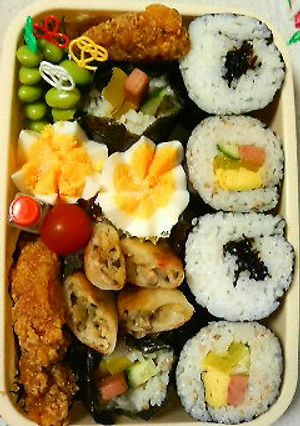 お弁当の『緑』に困ったら！枝豆ピック-レシピのメイン写真