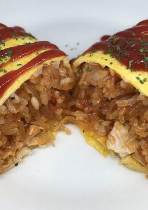低糖質☆乾燥こんにゃくパスタでオムライス-レシピのメイン写真