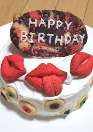 ハロウィンや誕生日に グロいケーキ-レシピのメイン写真