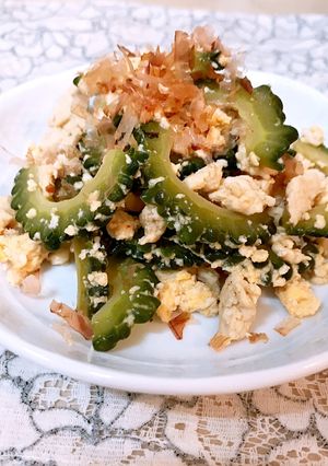 ♡ヘルシー♡鶏肉でゴーヤチャンプル♡-レシピのメイン写真