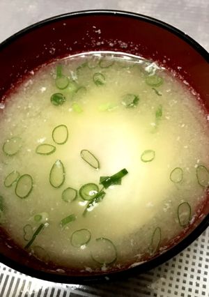 レンジで簡単卵の味噌汁-レシピのメイン写真