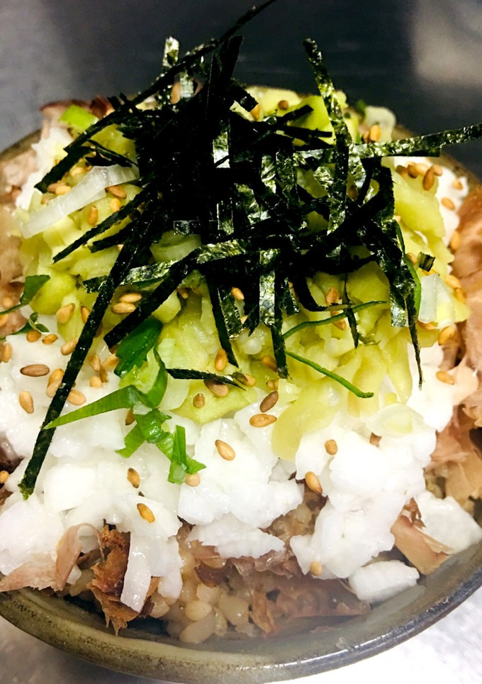 ナスと長芋のたたき丼-レシピのメイン写真