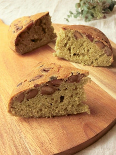 炊飯器で簡単★甘栗の青汁ケーキ-レシピのメイン写真