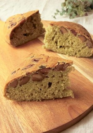 炊飯器で簡単★甘栗の青汁ケーキ-レシピのメイン写真