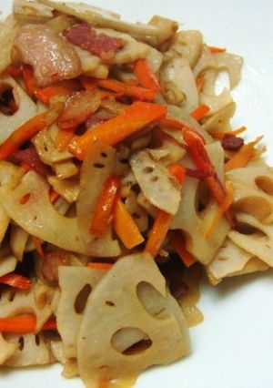 蓮根のペペロンチーノ風♪-レシピのメイン写真