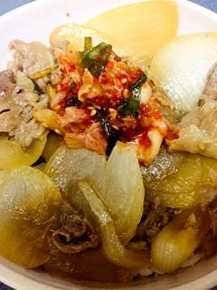 牛バラ肉で手抜きな絶品キムチ丼!-レシピのメイン写真