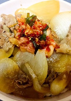 牛バラ肉で手抜きな絶品キムチ丼！-レシピのメイン写真
