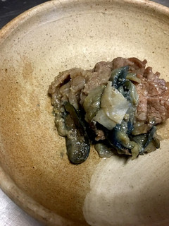 牛肉となすのにんにく卵黄みそ炒め-レシピのメイン写真