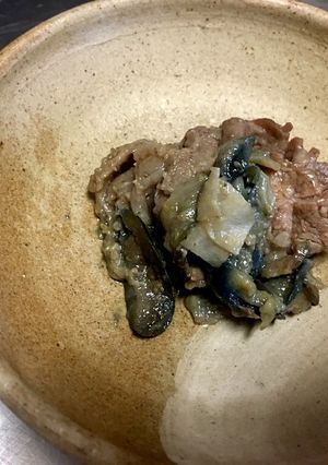 牛肉となすのにんにく卵黄みそ炒め-レシピのメイン写真