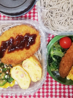 野球少年&パパ弁当♡そばコロ弁当8/25-レシピのメイン写真