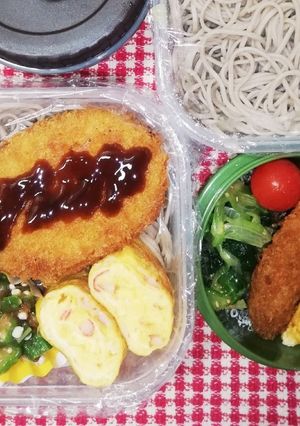 野球少年&パパ弁当♡そばコロ弁当8/25-レシピのメイン写真