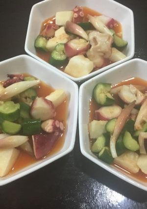 ピリ辛タコときゅうりの酢の物-レシピのメイン写真