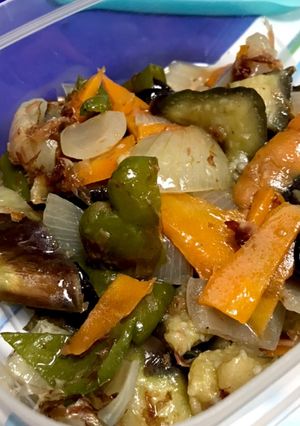 カラフル野菜のレンジ煮浸し-レシピのメイン写真