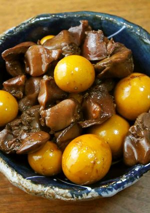 鶏もつのワイン煮込み-レシピのメイン写真