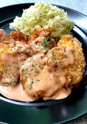 ヘルシー!濃厚オーロラソースのチキンカツ-レシピのメイン写真