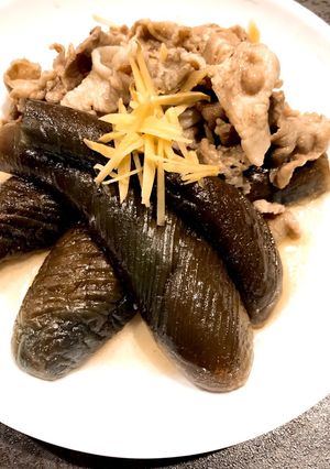 糖質制限★豚肉となすのしょうが煮浸し-レシピのメイン写真