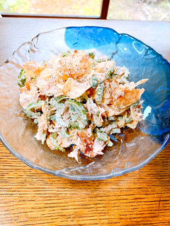 ゴーヤとポテトチップスのサラダ-レシピのメイン写真