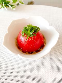 超簡単♡トマトの胡麻ポン♪-レシピのメイン写真