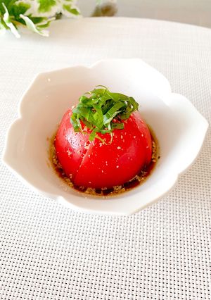 超簡単♡トマトの胡麻ポン♪-レシピのメイン写真
