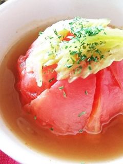 丸ごとトマトスープ(﹡ˆ﹀ˆ﹡)♡-レシピのメイン写真