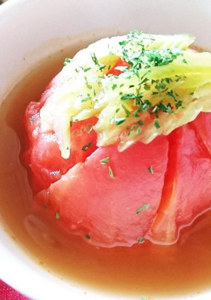 丸ごとトマトスープ(﹡ˆ﹀ˆ﹡)♡-レシピのメイン写真