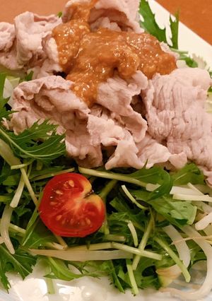 手作り✩ごま味噌ダレ豚しゃぶ-レシピのメイン写真