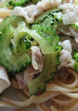 ゴーヤのパスタ☆柚子胡椒風味-レシピのメイン写真