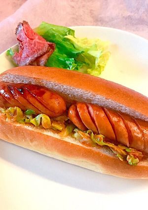 朝食に！ケチャップカレーのホットドッグ-レシピのメイン写真