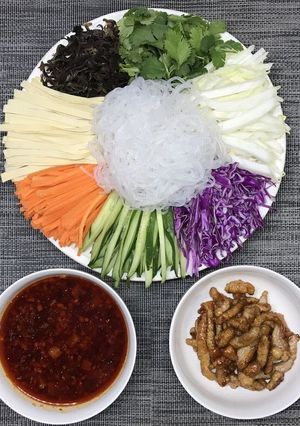 乾燥こんにゃくパスタで中華料理の東北冷菜-レシピのメイン写真