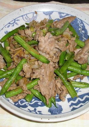 我が家の夏の定番インゲンが美味しい炒め物-レシピのメイン写真