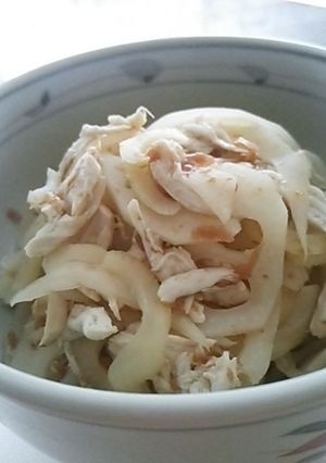 レンコンと鶏ささみの梅干し和え-レシピのメイン写真
