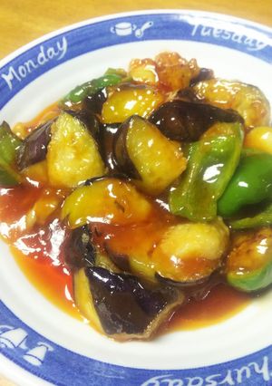 なすとピーマンの甘酢あんかけ-レシピのメイン写真
