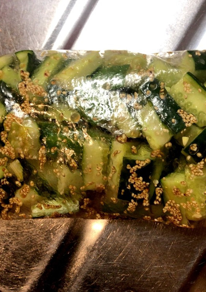 大量消費☆白ごま香る胡瓜の中華風漬物-レシピのメイン写真