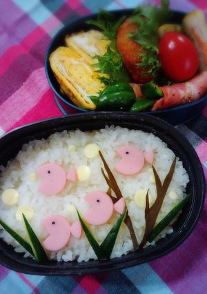＊超簡単キャラ弁＊魚弁-レシピのメイン写真