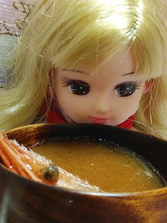 リカちゃんサイズ♡野球シリꕤ海老の赤だし-レシピのメイン写真