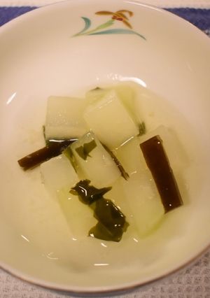 ワカメと冬瓜のレモン風味あんかけ-レシピのメイン写真