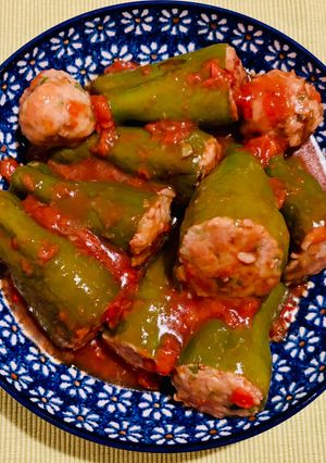 肉詰めピーマンのソース煮-レシピのメイン写真