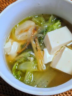 白菜と豆富のエスニックスープ-レシピのメイン写真