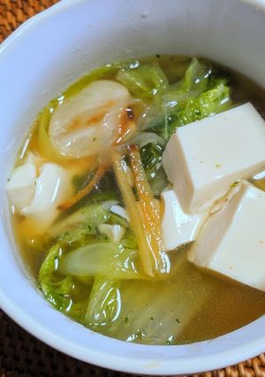 白菜と豆富のエスニックスープ-レシピのメイン写真